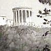 Print: "Temple of the Sibyl, Tivoli" by George Elbert Burr