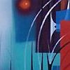 Painting: "Abstract Composition 7620" by Edwin Fulwider