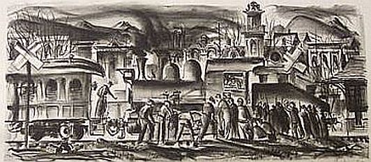 Print: "Gandy Dancers" by Edwin Fulwider