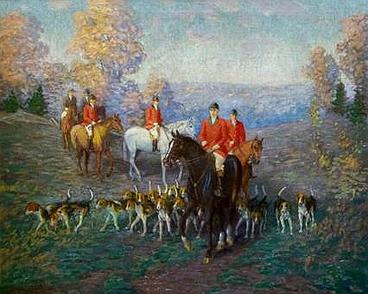Henning Ryden Painting: "Before the Hunt"