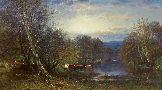 Painting: "A Mid Summers Idyll" by James McDougal Hart