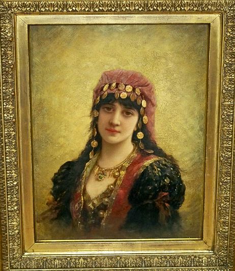 Painting: "An Eastern Beauty" by Emile Eisman-Semenowsky