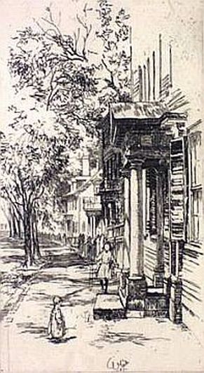 Print: "Essex St. � Salem" by Charles H. White, dated 1907