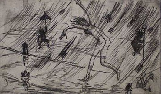 Print: "Pitchforks and Negro Babies" by James Swann