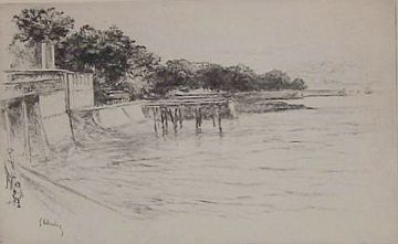 Print: "La Greir Deserte" by Gustave Leheutre, circa 1915