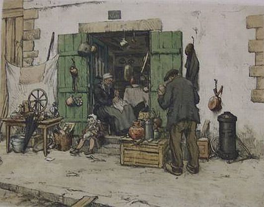 Print: "Bric A Brac, Brittany" by Tavik F. Simon, 1926