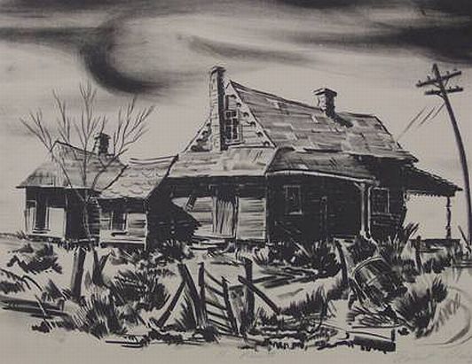 Print: "The Old Homestead" by Robert Waltz