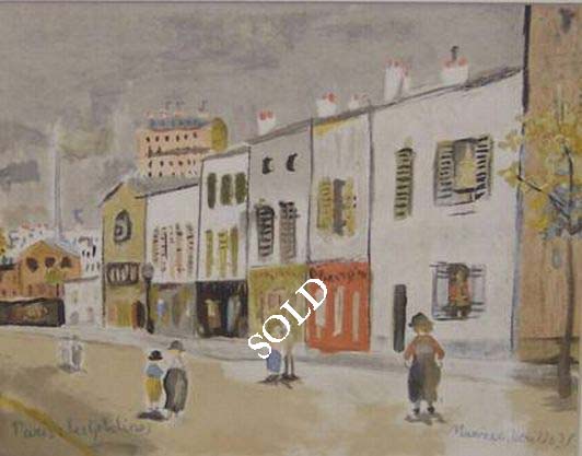 Print: "Paris" by Maurice Utrillo