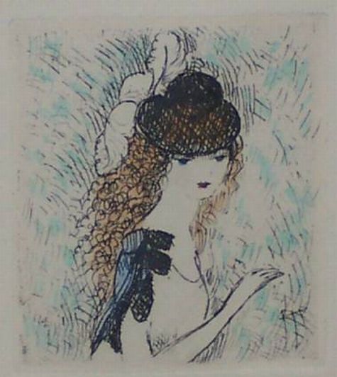 Print: "Jeune Fille" by Marie Laurencin