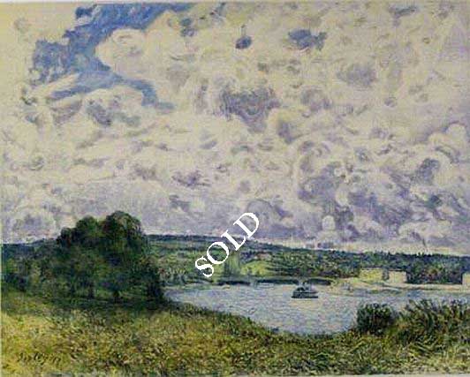 Alfred Sisley Print: "Bords de Riviere"