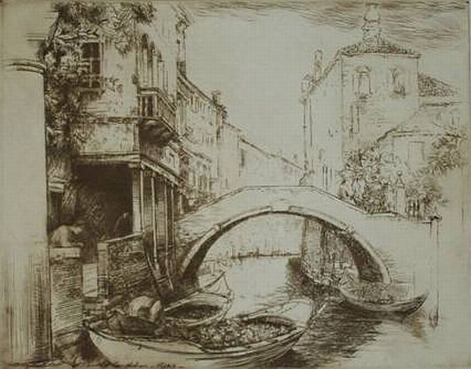 Featured Print: "The Canal - Venice" by Donald Shaw MacLaughlin