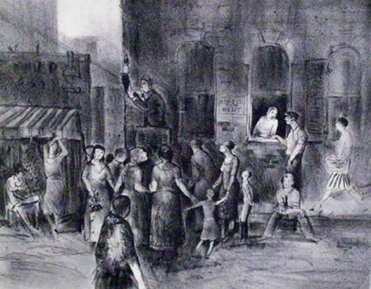 James Powell Scott Print: "Market"