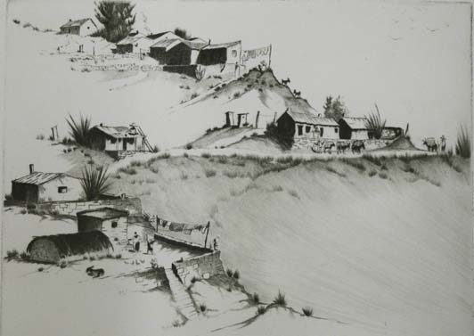 Gerry Peirce Print: "Nogales Hillside"