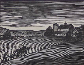 Print: "Spring Ploughing" by Channing Smith