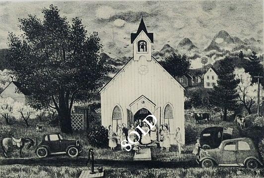 Print: "Country Wedding" by Doris Lee