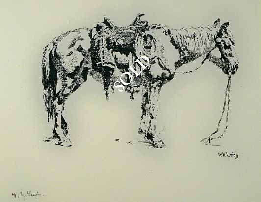 Print: "Navajo Pony, Arizona" by William Robinson Leigh