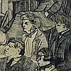 Print: "John Sloan's Lecture" by Peggy Bacon